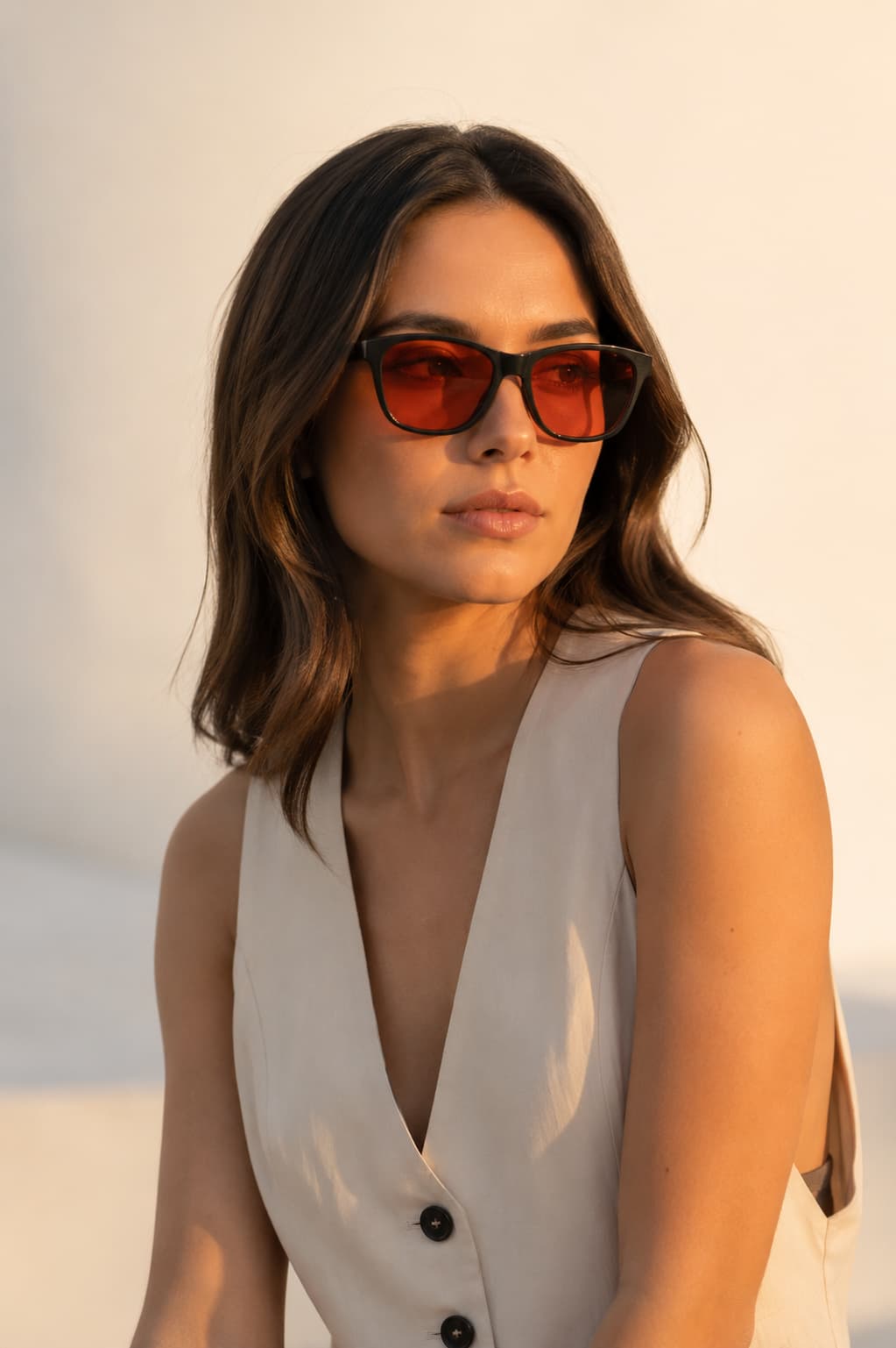 Wayfarer Style Rojo